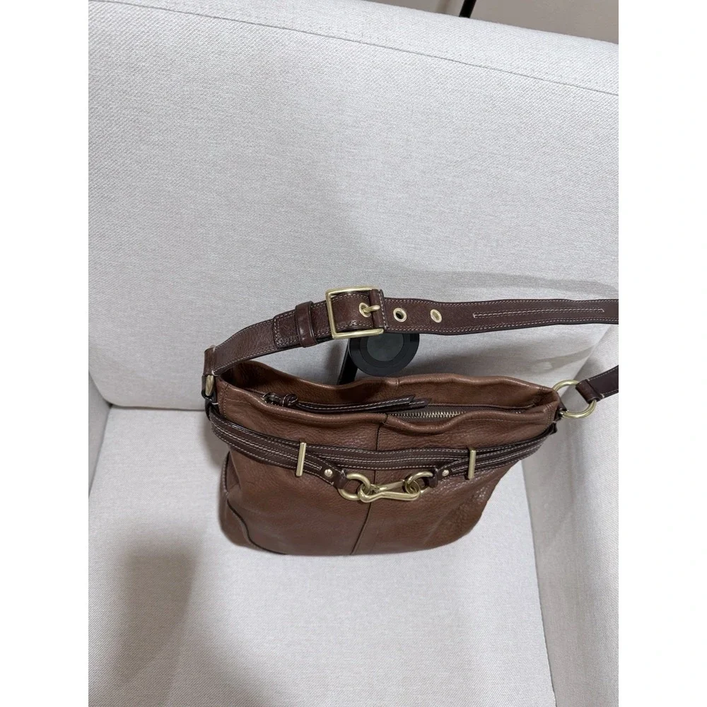 COACH Vintage Hampton‎ Horsebit Burnished Leather Ergo Bag